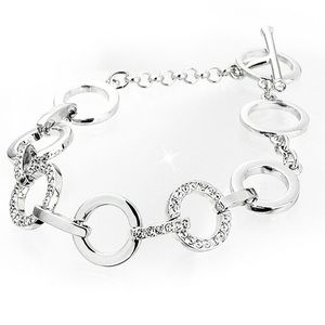 Swarovski Circles Silver Bracelet